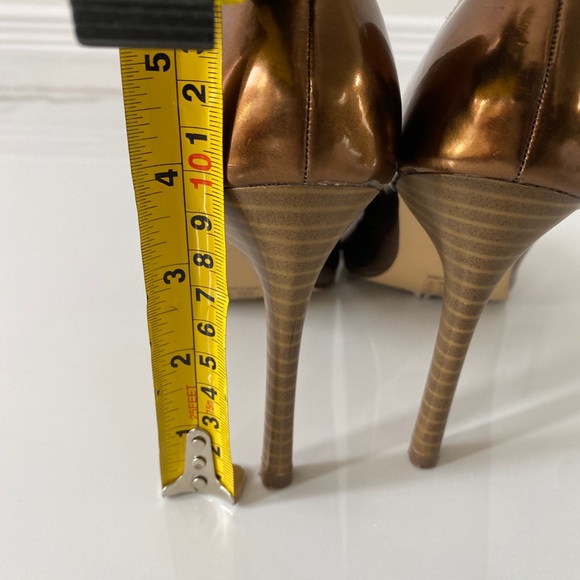 Copper peep toe heels - Picture 6 of 6
